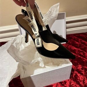 Dior Black and Cream Women's Heels